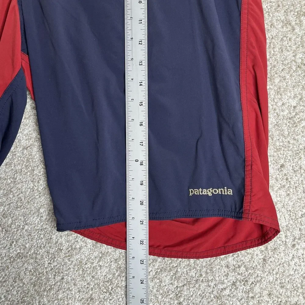 Patagonia Minimalist Wavefarer Board Shorts Men's‎ 34 Blue Red